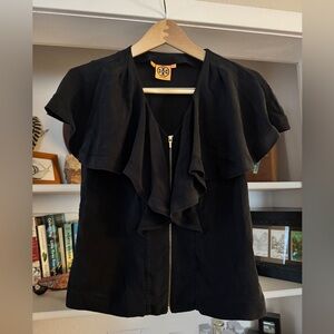 Tory Burch Black Silk Blouse